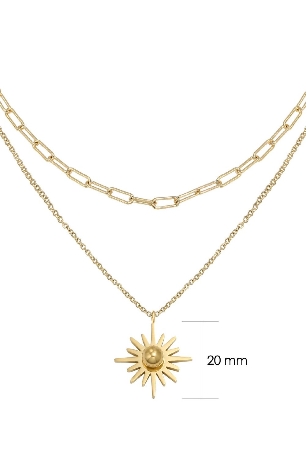 Necklace Everlasting Gold Color Stainless Steel h5Picture2